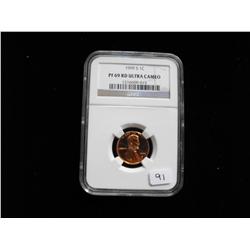 1999 S CENT PROOF 69 RED NGC