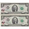 Image 1 : 2 CONSECUTIVE $2 FIRST DAY ISSUE 1976 STAMPED FRN