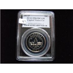 2001 CAPITAL VISITOR PROOF PCGS 69