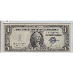 STAR NOTE $1 1935 F SILVER CERTIFICATE