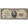 $20 FRBN PHILADELPHIA 1929 BROWN SEAL
