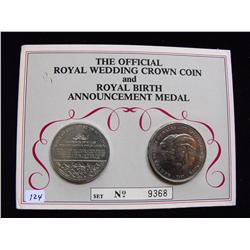 ROYAL WEDDING CROWN & BIRTH ANNOUNCEMENT  NO. 9368