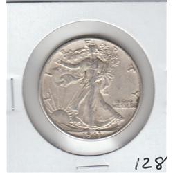SILVER WALKING LIBERTY HALF 1943