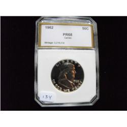 1962 PROOF 68 SILVER FRANKLIN