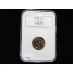 1938 D BUFFALO NICKEL MS 66 SPECTACULAR APPEAL