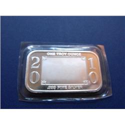 1 OUNCE PURE SILVER BAR .999 FINE 2010 HAPPY BIRTHDAY
