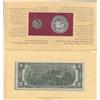 Image 2 : JEFFERSON SILVER DOLLAR AND CURRENCY SET $2 STAR NOTE 1976