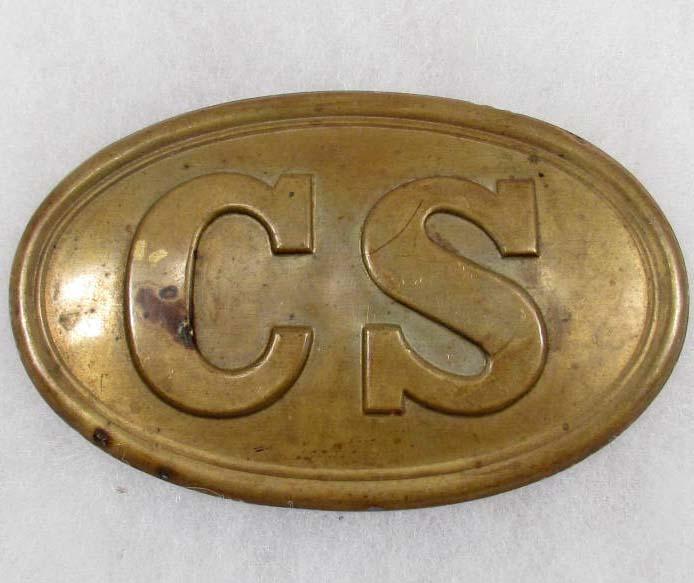 Cs Buckle CONFEDERATE STATES CIVIL WAR CS EM BELT BUCKLE