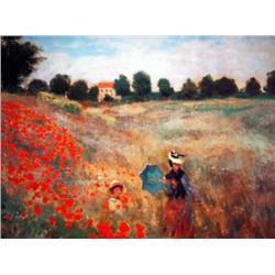 PoppiesatArgenteuilbyMonetNumbered Giclee17x22 1/2 Canv