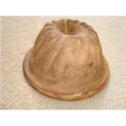 Old French mold pottery from Alsace circa 1900