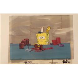 Original SpongeBob Animation Shoe Background Cel Patty