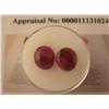Image 1 : 2 Oval Earth Mined Ruby Gemstone 4.5 ct. Red w/ COAs