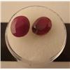 Image 2 : 2 Oval Earth Mined Ruby Gemstone 4.5 ct. Red w/ COAs