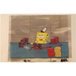 Patty Making Background SpongeBob Animation Cel Orig