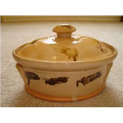 French Alsatian glazed tureen early 1900's