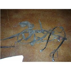 Black leather harness