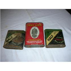 3 tobacco tins