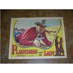 Lobby Card 11"x14" Plainsman and the Lady