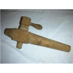 Wooden barrel tap
