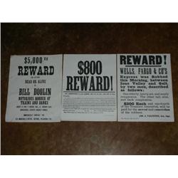 3 Reward posters copies