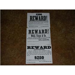 3 reward posters copies