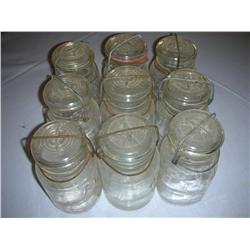 12 ball and atlas jars w lids