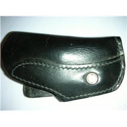 3 leather pcsblack revolver holster brown basket weave ammo case black 357 cartridge holder