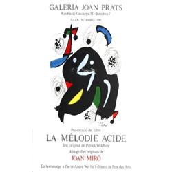 1980 Miro La Melodio Acide Lithograph