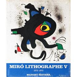 1975 Miro 1972-1975. Volume 5, Lithographs V Book