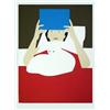 Image 1 : Signed 1970 Barnet Woman Reading Serigraph