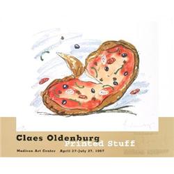 Signed 1997 Oldenburg Printed Stuff Poster