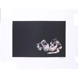 Signed Edwards Ballet Slippers Offset Lithograph