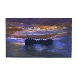 Signed 1997 Olitski Luminous Dawn Serigraph