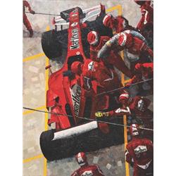 Signed Baird Marlboro Men Painting