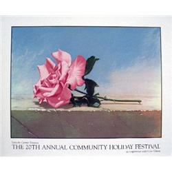 1990 Kelley Andalusia Rose Serigraph