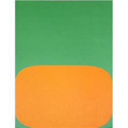 1965 Kelly Orange and Green Lithograph