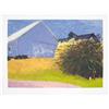 Image 2 : Signed 2003 Kahn Barn and Forsythia III Serigraph
