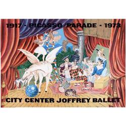 Picasso Parade-City Center Joffrey Ballet Litho