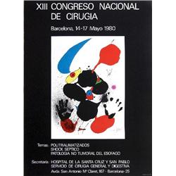 1980 Miro XIII Congreso Nacional de Cirugia Litho