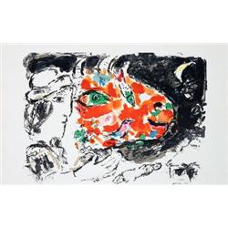 Chagall Self Portrait Mourlot Lithograph