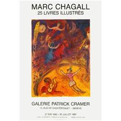 1982 Chagall 25 Livres Illustres Poster