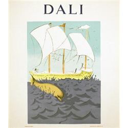Dali The Whale and the Ship Lithograph