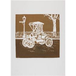 Signed 1974 Royce Olds Gold Etching