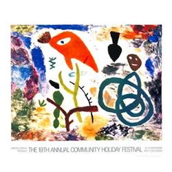 1989 McKie Community Holiday Festival Serigraph
