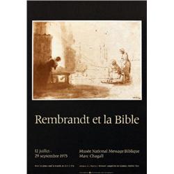 1975 Rembrandt Et la Bible Poster