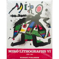 1982 Miro Lithographs VI, 1976-1981 Book