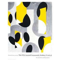 1987 Komoski Community Holiday Festival Serigraph