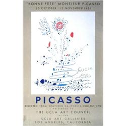 1961 Bonne Fete Monsieur Picasso Mourlot Litho