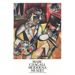 Chagall L'Autoportrait Aux Sept Doigts Poster