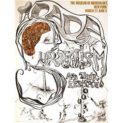 1968 Dali Dada Surrealism Poster